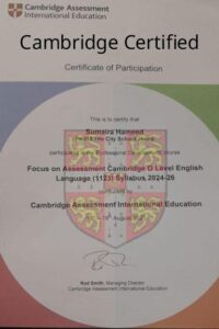 tutor for O/A level English Cambridge certified tutor