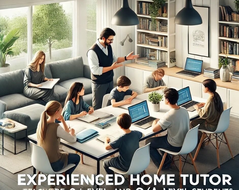 "Experienced home tutor teaching Pre-O Level and O/A Level students all subjects in Bani Gala Islamabad."