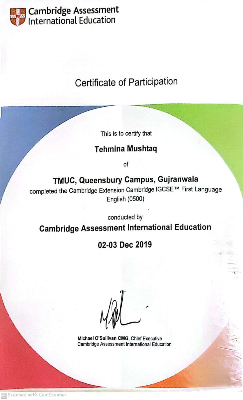 TEHMINA-Highly Experienced O/A level English tutor and SAT tutor in isb Lahore Paksitan