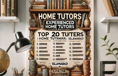 "Experienced home tutor teaching O Level and FSc students in Chatha Bakhtawar, Islamabad."